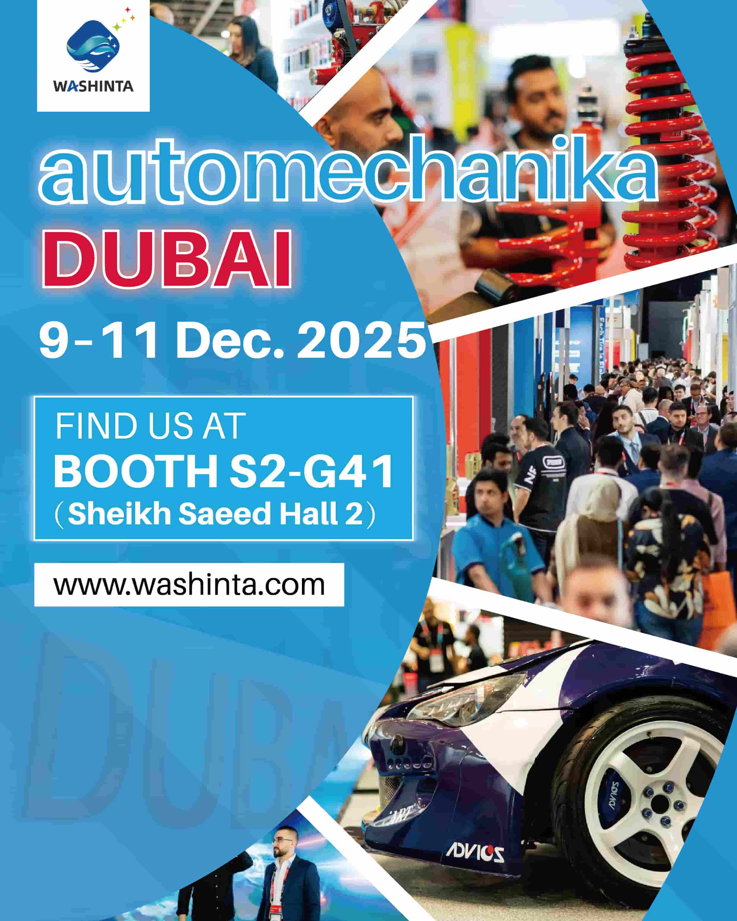 WASHINTA诚邀您莅临 Automechanika Dubai 2025（2025年12月9-11日）