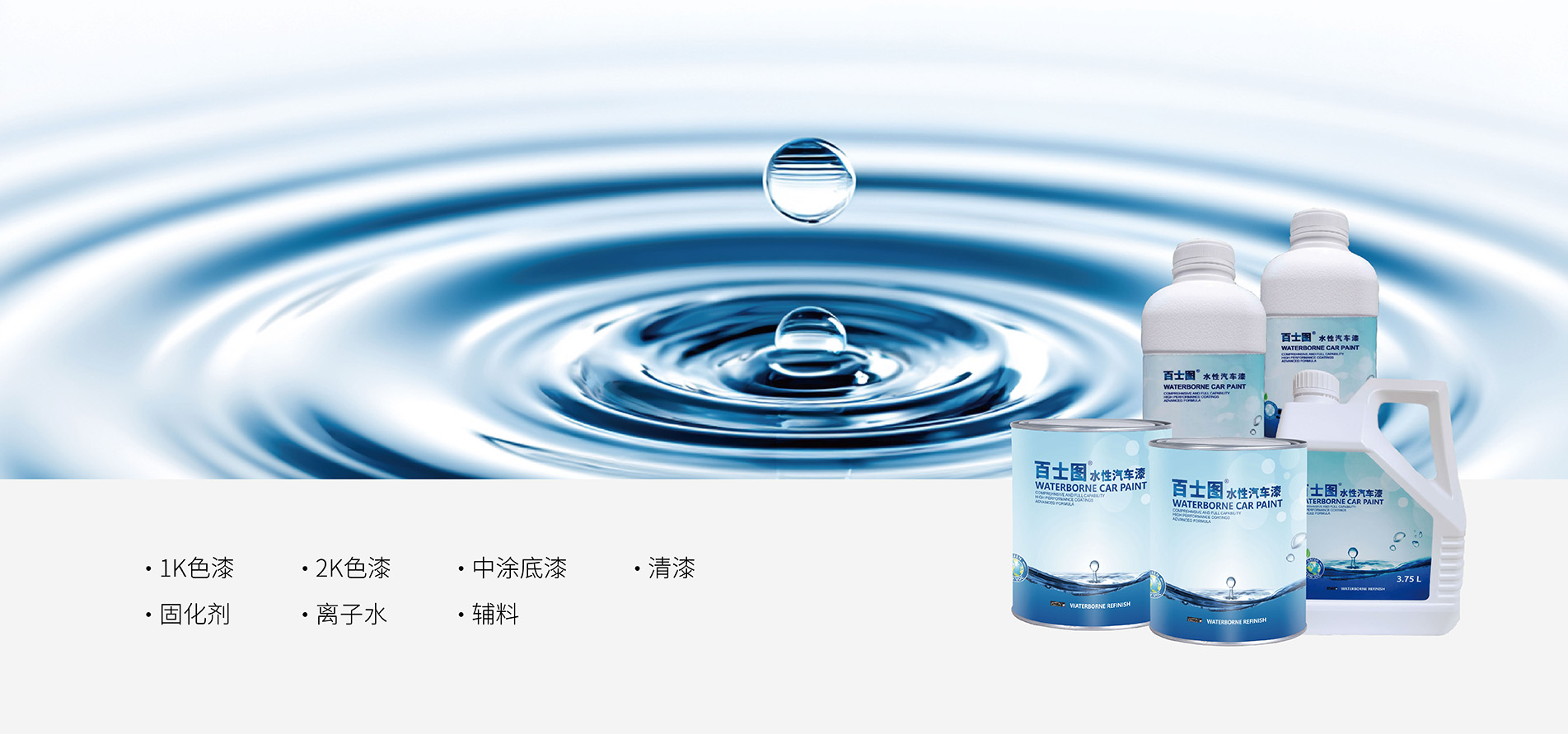 百士图水性汽车修补漆